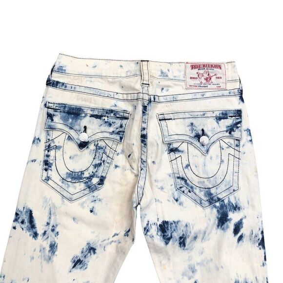 True Religion Jeans Size 32 STRAIGHT WITH FLAP - Picture 2 of 16